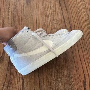 Nike Gray High-Top Sneakers blazers